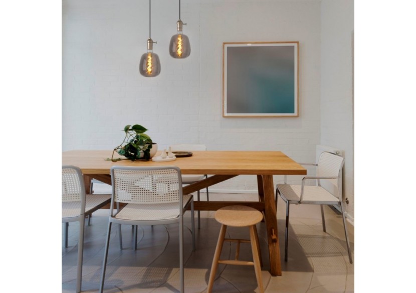 Ampoule décorative LED à filament avec teinte fumée-E27 D140-Dimmable-4W-1800K - BFD1-D140E27-AHUM - Barcelona LED