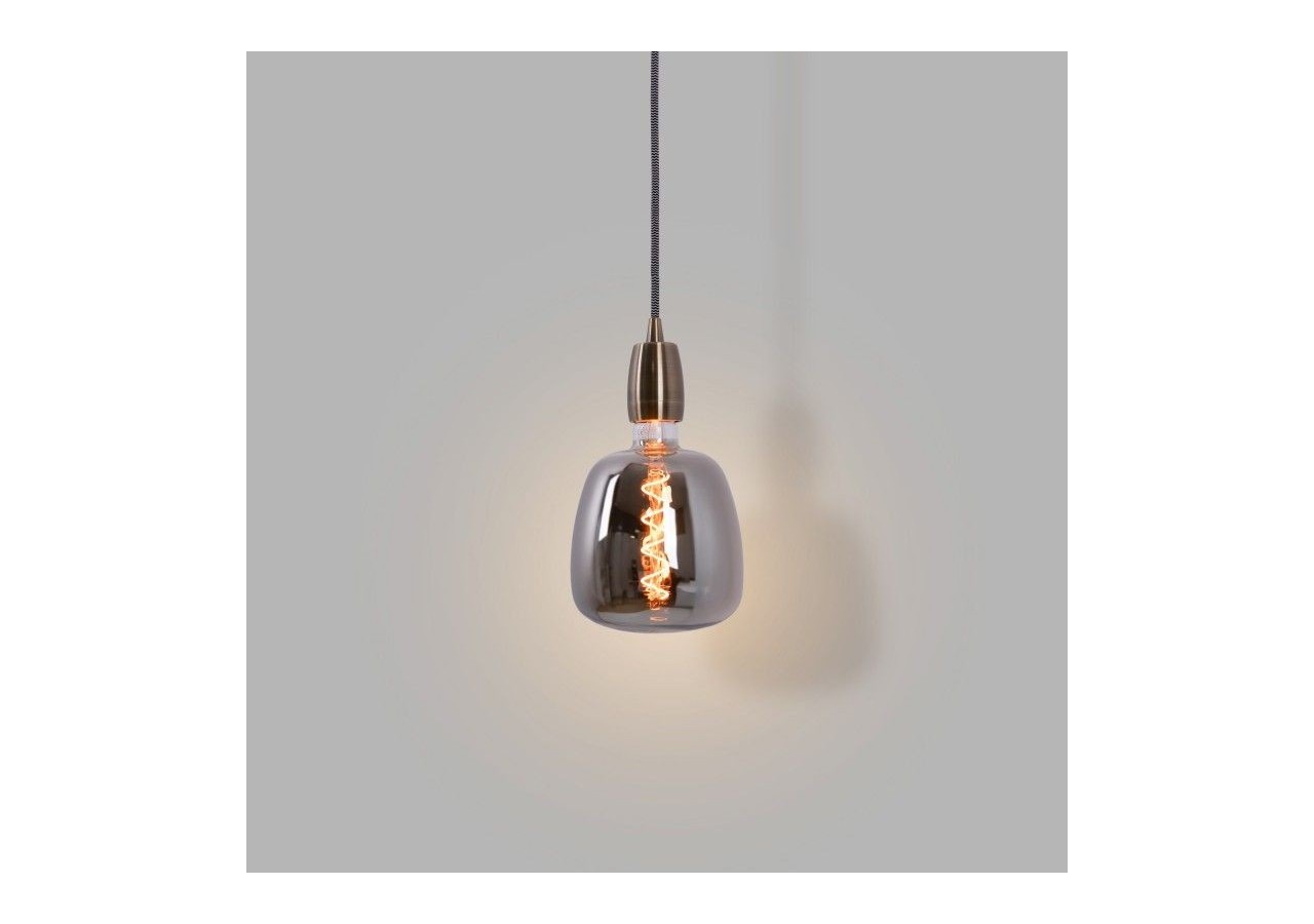 Ampoule décorative LED à filament avec teinte fumée-E27 D140-Dimmable-4W-1800K - BFD1-D140E27-AHUM - Barcelona LED