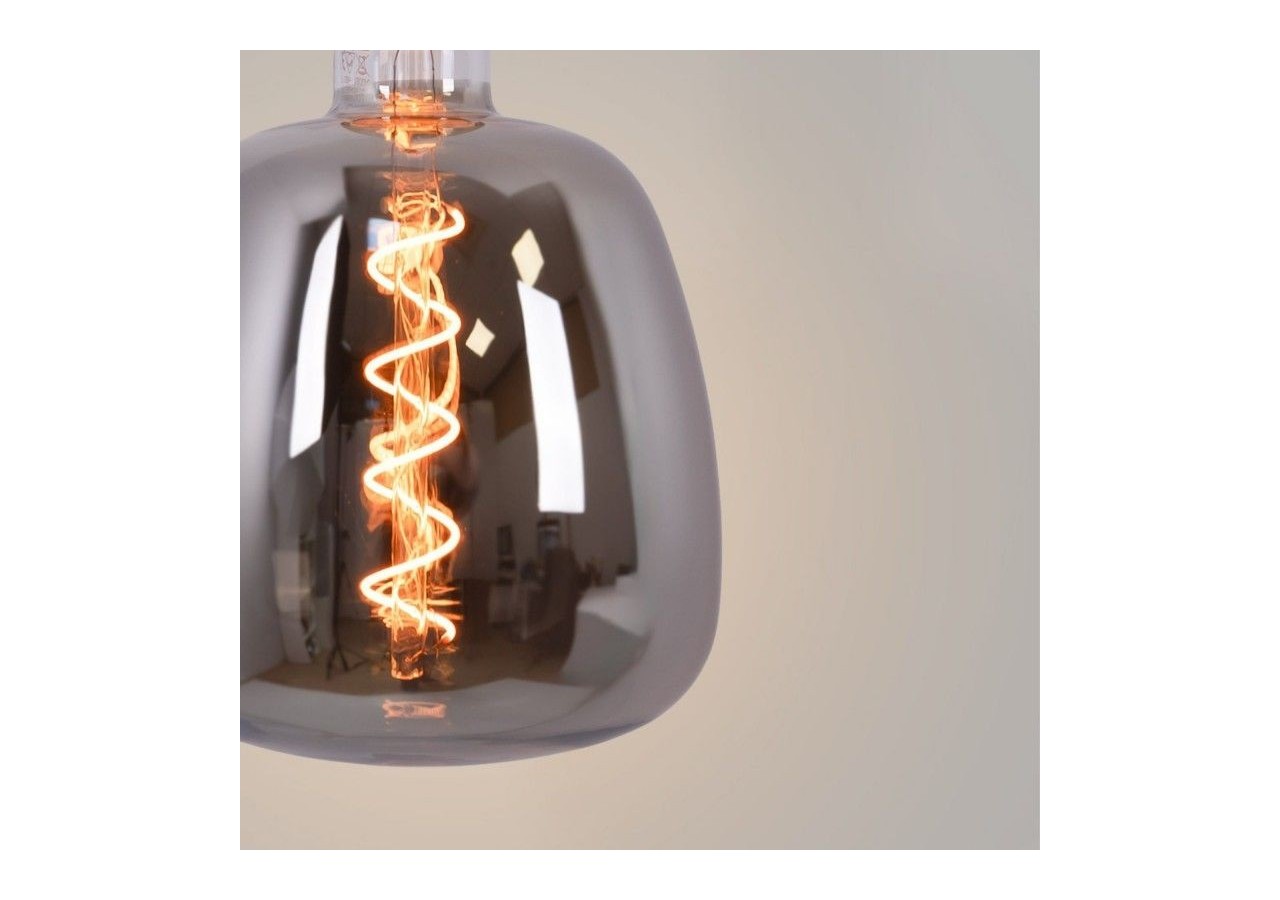 Ampoule décorative LED à filament avec teinte fumée-E27 D140-Dimmable-4W-1800K - BFD1-D140E27-AHUM - Barcelona LED