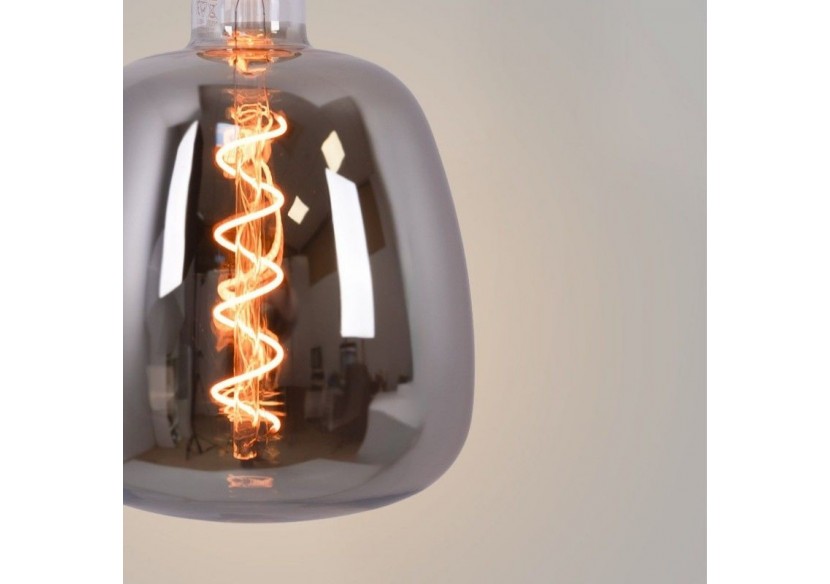 Ampoule décorative LED à filament avec teinte fumée-E27 D140-Dimmable-4W-1800K - BFD1-D140E27-AHUM - Barcelona LED