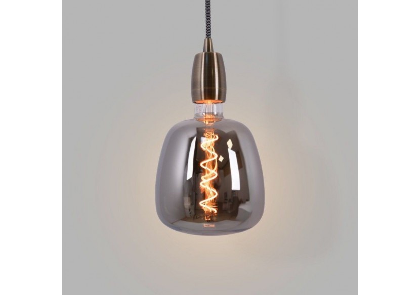 Ampoule décorative LED à filament avec teinte fumée-E27 D140-Dimmable-4W-1800K - BFD1-D140E27-AHUM - Barcelona LED