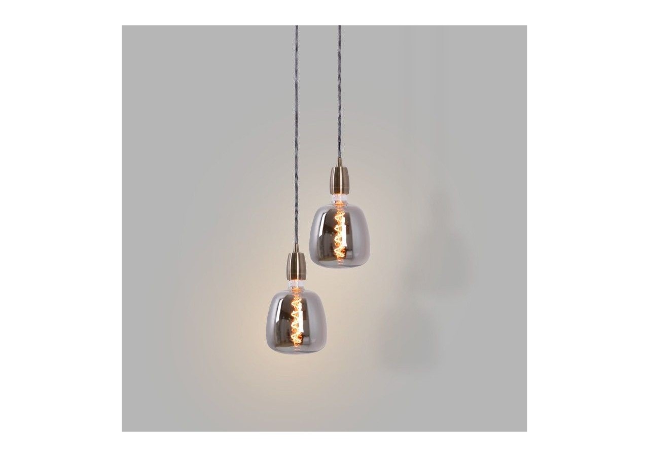 Ampoule décorative LED à filament avec teinte fumée-E27 D140-Dimmable-4W-1800K - BFD1-D140E27-AHUM - Barcelona LED