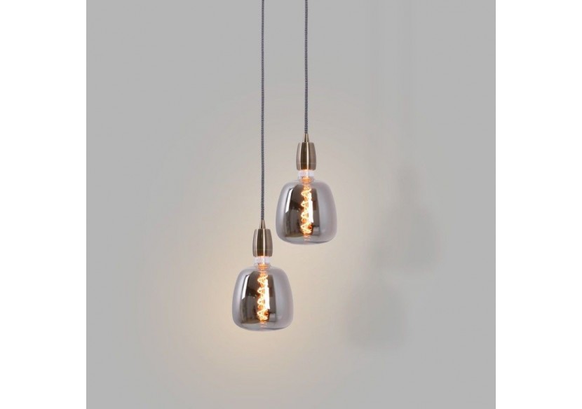 Ampoule décorative LED à filament avec teinte fumée-E27 D140-Dimmable-4W-1800K - BFD1-D140E27-AHUM - Barcelona LED