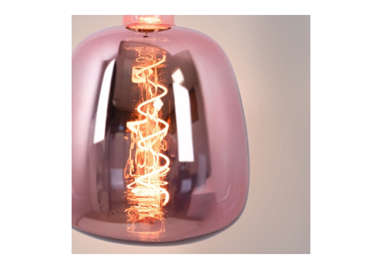 Ampoule décorative LED à filament avec teinte cuivrée-E27 D140-Dimmable-4W-1800K - BFD1-D140E27-CO - Barcelona LED