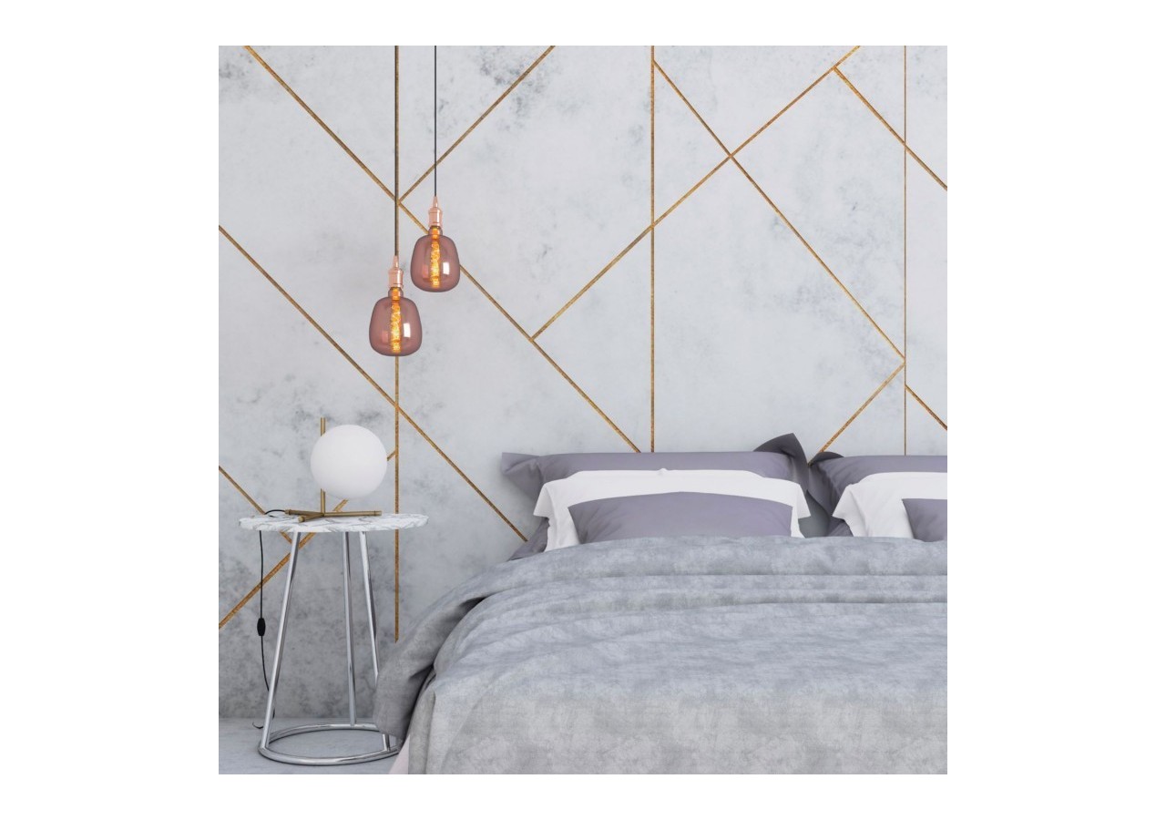 Ampoule décorative LED à filament avec teinte cuivrée-E27 D140-Dimmable-4W-1800K - BFD1-D140E27-CO - Barcelona LED