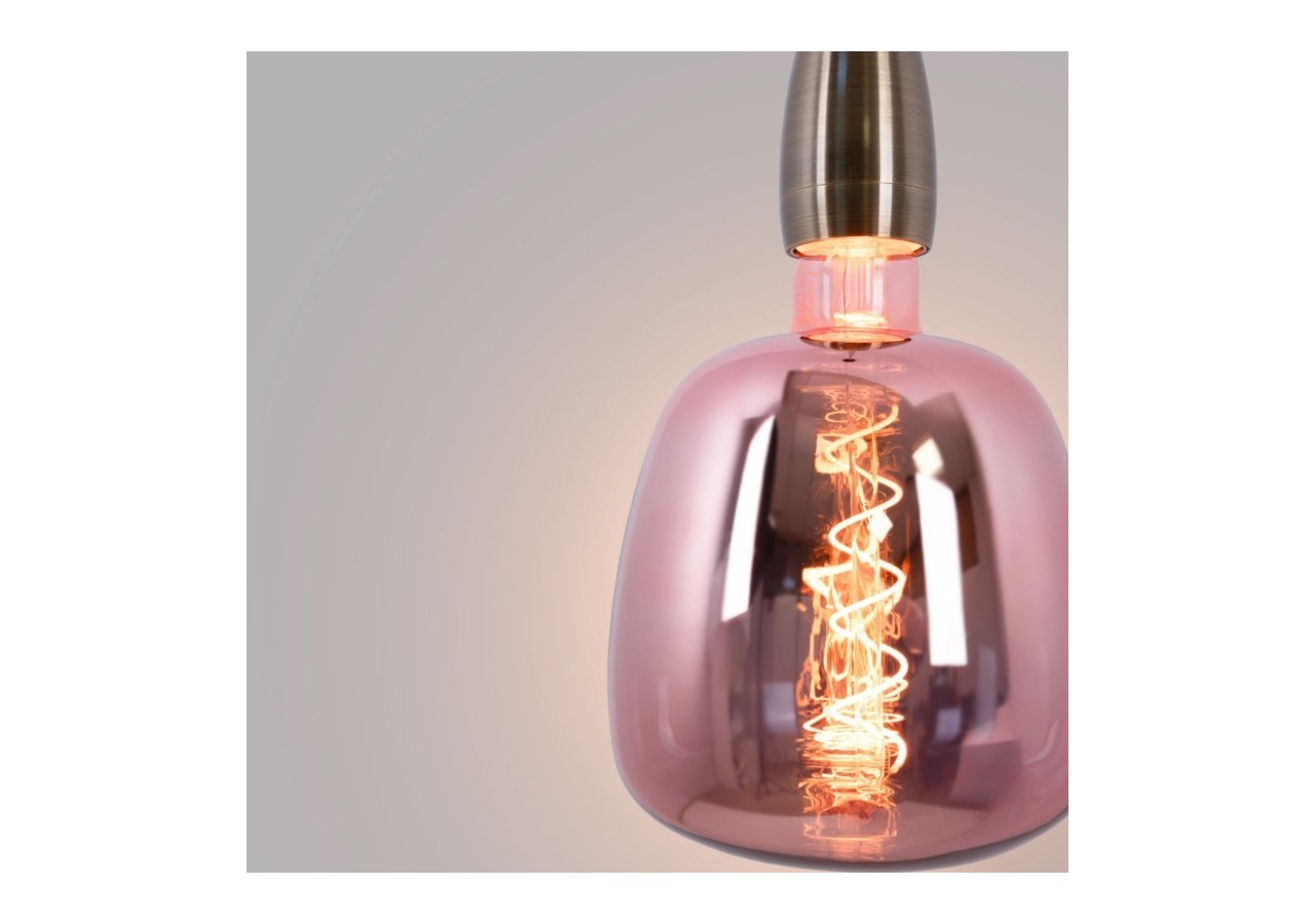 Ampoule décorative LED à filament avec teinte cuivrée-E27 D140-Dimmable-4W-1800K - BFD1-D140E27-CO - Barcelona LED