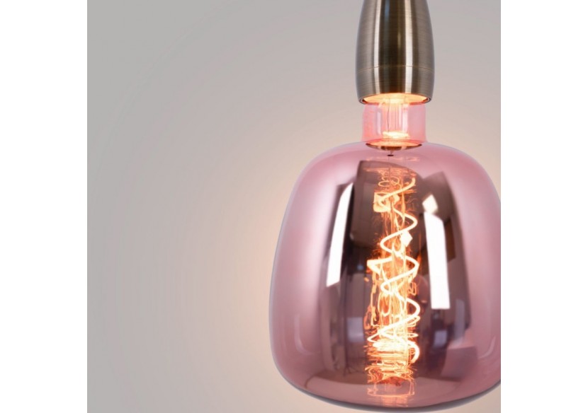 Ampoule décorative LED à filament avec teinte cuivrée-E27 D140-Dimmable-4W-1800K - BFD1-D140E27-CO - Barcelona LED