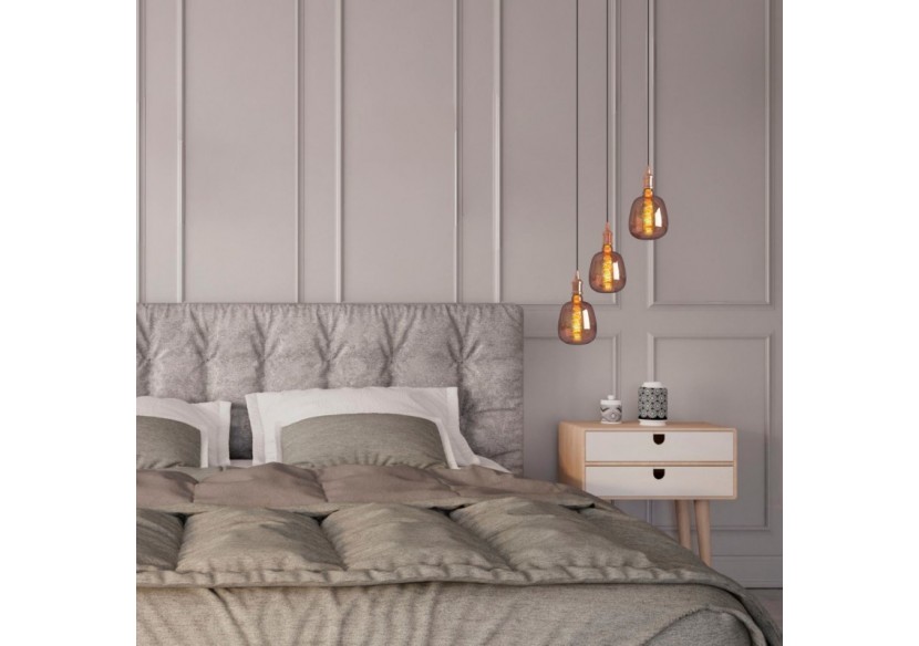 Ampoule décorative LED à filament avec teinte cuivrée-E27 D140-Dimmable-4W-1800K - BFD1-D140E27-CO - Barcelona LED