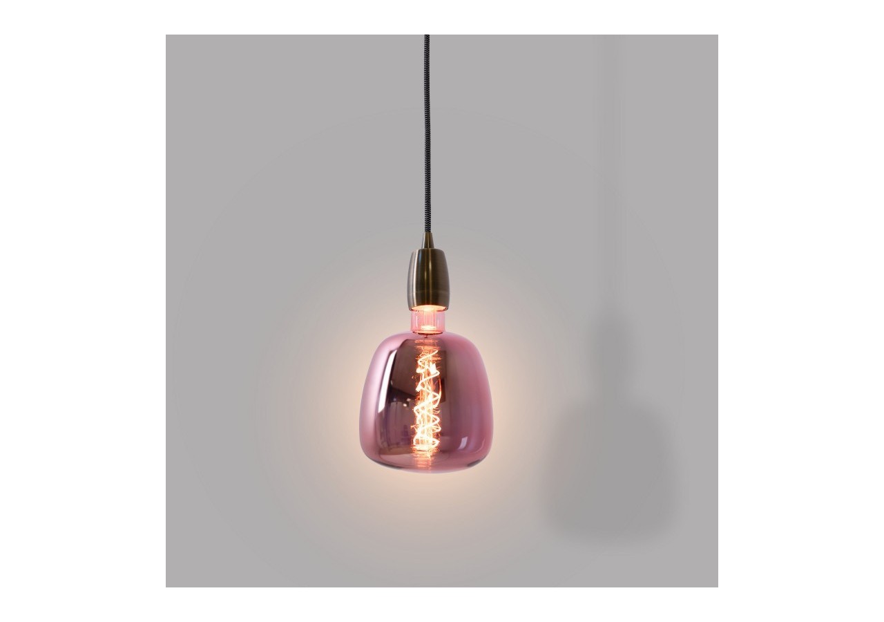 Ampoule décorative LED à filament avec teinte cuivrée-E27 D140-Dimmable-4W-1800K - BFD1-D140E27-CO - Barcelona LED