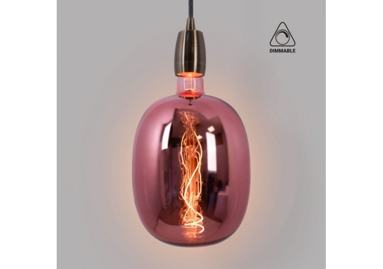 Ampoule décorative LED à filament avec teinte cuivrée-E27 T170-Dimmable-4W-1500K - BFD1-T170E27-CO - Barcelona LED 2