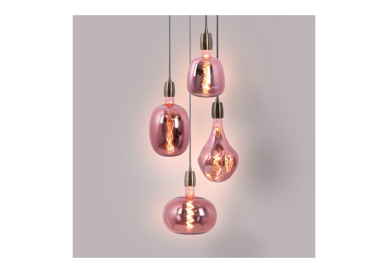 Ampoule décorative LED à filament avec teinte cuivrée-E27 T170-Dimmable-4W-1500K - BFD1-T170E27-CO - Barcelona LED