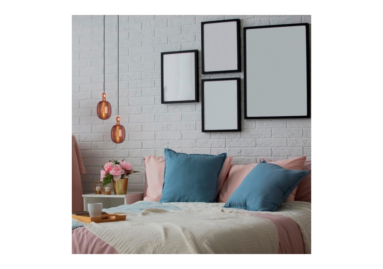 Ampoule décorative LED à filament avec teinte cuivrée-E27 T170-Dimmable-4W-1500K - BFD1-T170E27-CO - Barcelona LED