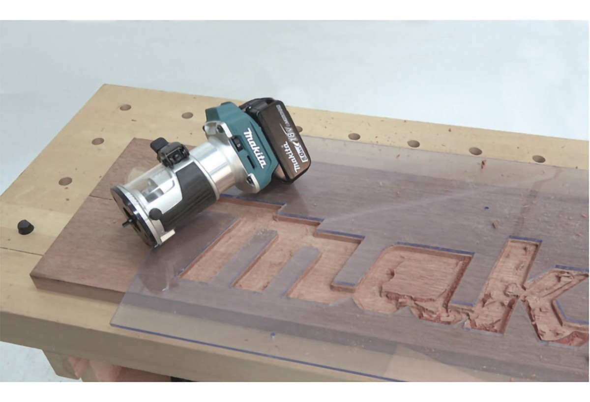 Affleureuse - défonceuse multifonction 18 V Li-Ion 5 Ah - Makita : Confort'Mat
