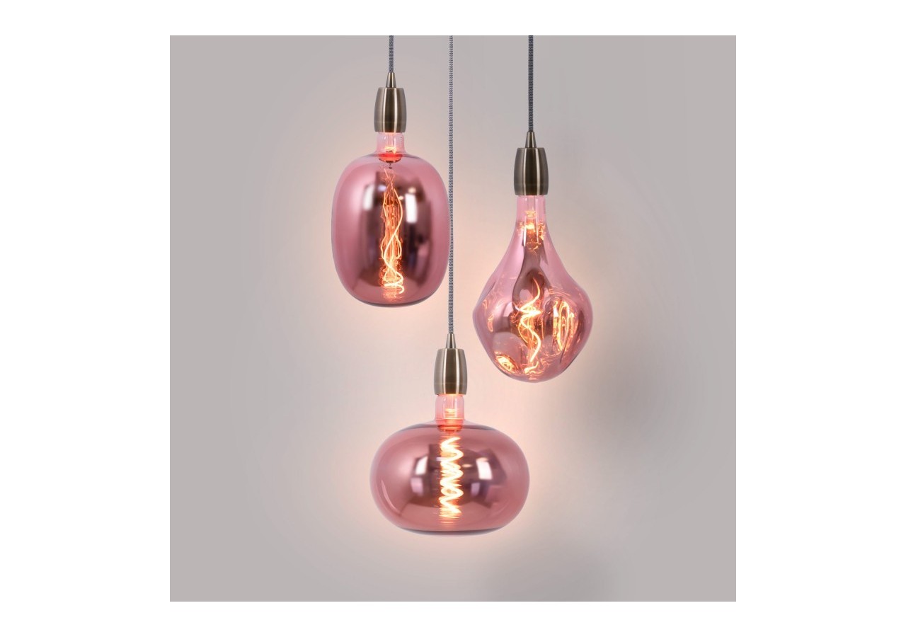 Ampoule décorative LED à filament avec teinte cuivrée-E27 T170-Dimmable-4W-1500K - BFD1-T170E27-CO - Barcelona LED