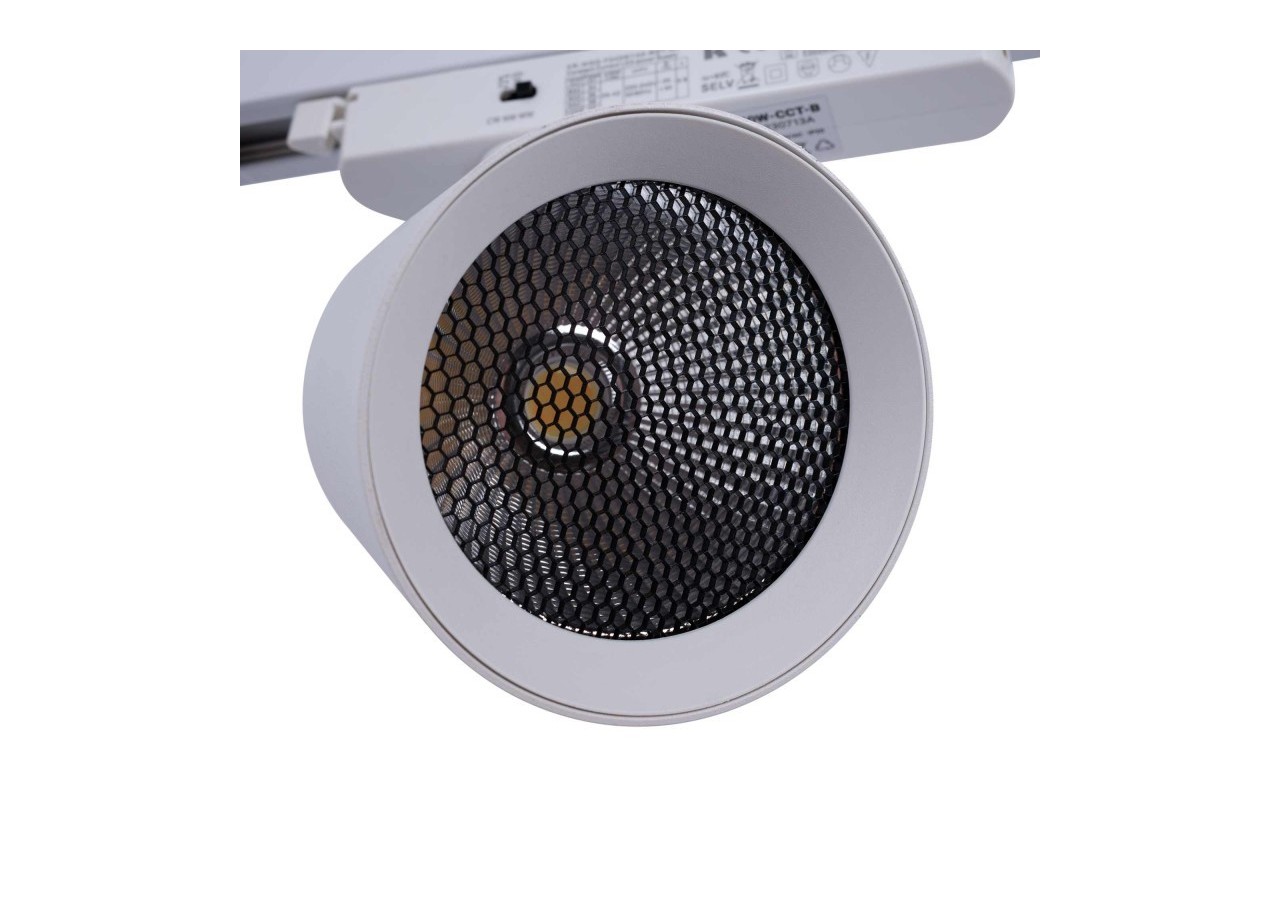 Projecteur LED sur railmonophasé CCT-40W-IRC 90-Blanc - BPM-40W-CCT-B - Barcelona LED