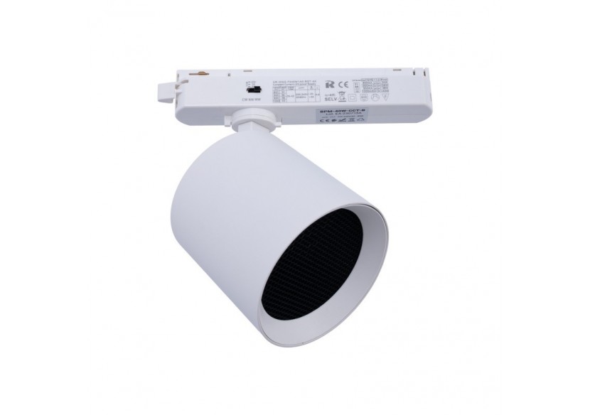 Projecteur LED sur railmonophasé CCT-40W-IRC 90-Blanc - BPM-40W-CCT-B - Barcelona LED Projecteur LED sur railmonophasé CCT-40W-IRC 90-Blanc - BPM-40W-CCT-B - Barcelona LED