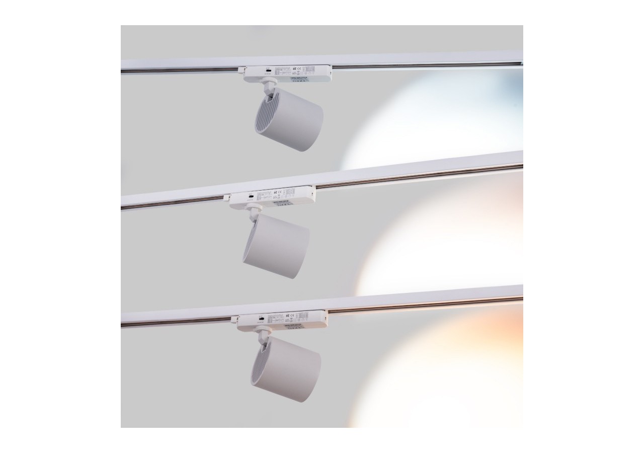 Projecteur LED sur railmonophasé CCT-40W-IRC 90-Blanc - BPM-40W-CCT-B - Barcelona LED