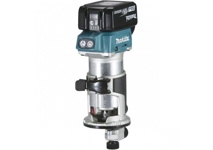 Affleureuse - défonceuse multifonction 18 V Li-Ion 5 Ah - Makita : Confort'Mat