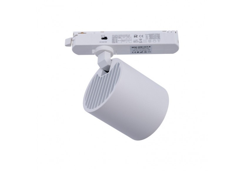 Projecteur LED sur railmonophasé CCT-40W-IRC 90-Blanc - BPM-40W-CCT-B - Barcelona LED Projecteur LED sur railmonophasé CCT-40W-IRC 90-Blanc - BPM-40W-CCT-B - Barcelona LED
