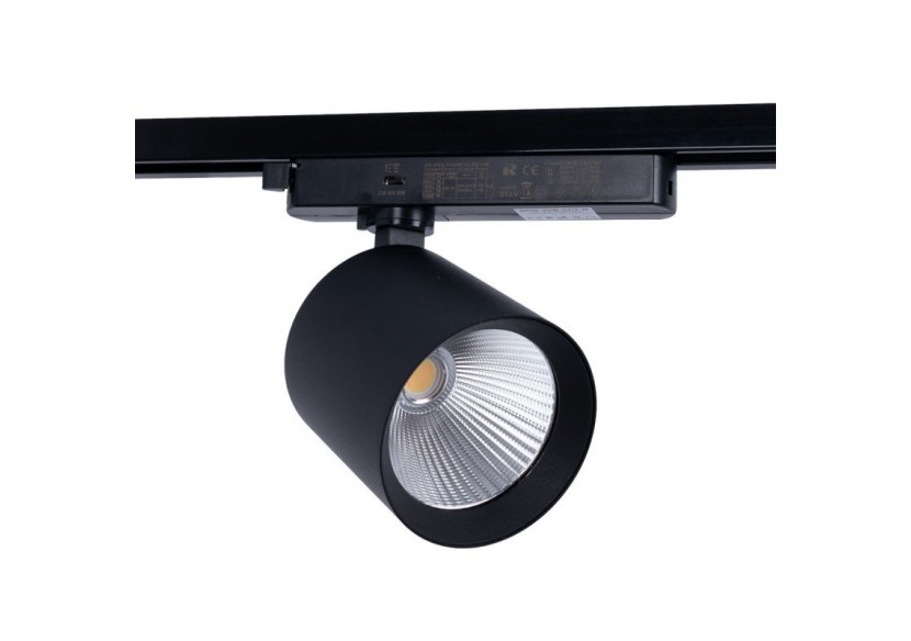Projecteur LED sur rail monophasé CCT-40W-IRC 90-Noir - BPM-40W-CCT-N - Barcelona LED
