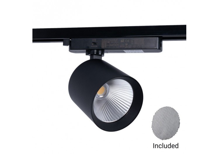 Projecteur LED sur rail monophasé CCT-40W-IRC 90-Noir - BPM-40W-CCT-N - Barcelona LED 2