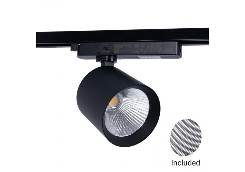 Projecteur LED sur rail monophasé CCT-40W-IRC 90-Noir - BPM-40W-CCT-N - Barcelona LED