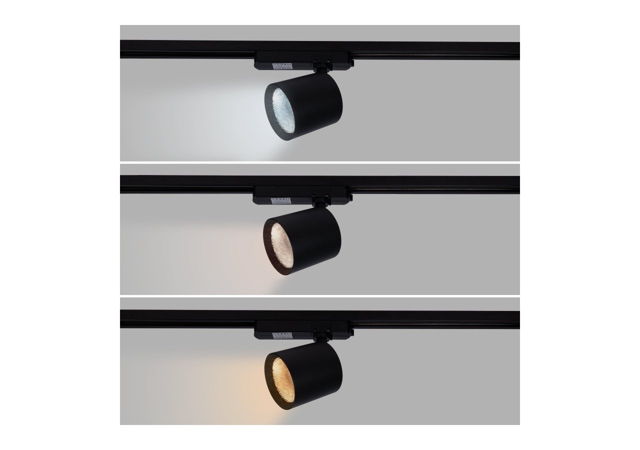 Projecteur LED sur rail monophasé CCT-40W-IRC 90-Noir - BPM-40W-CCT-N - Barcelona LED