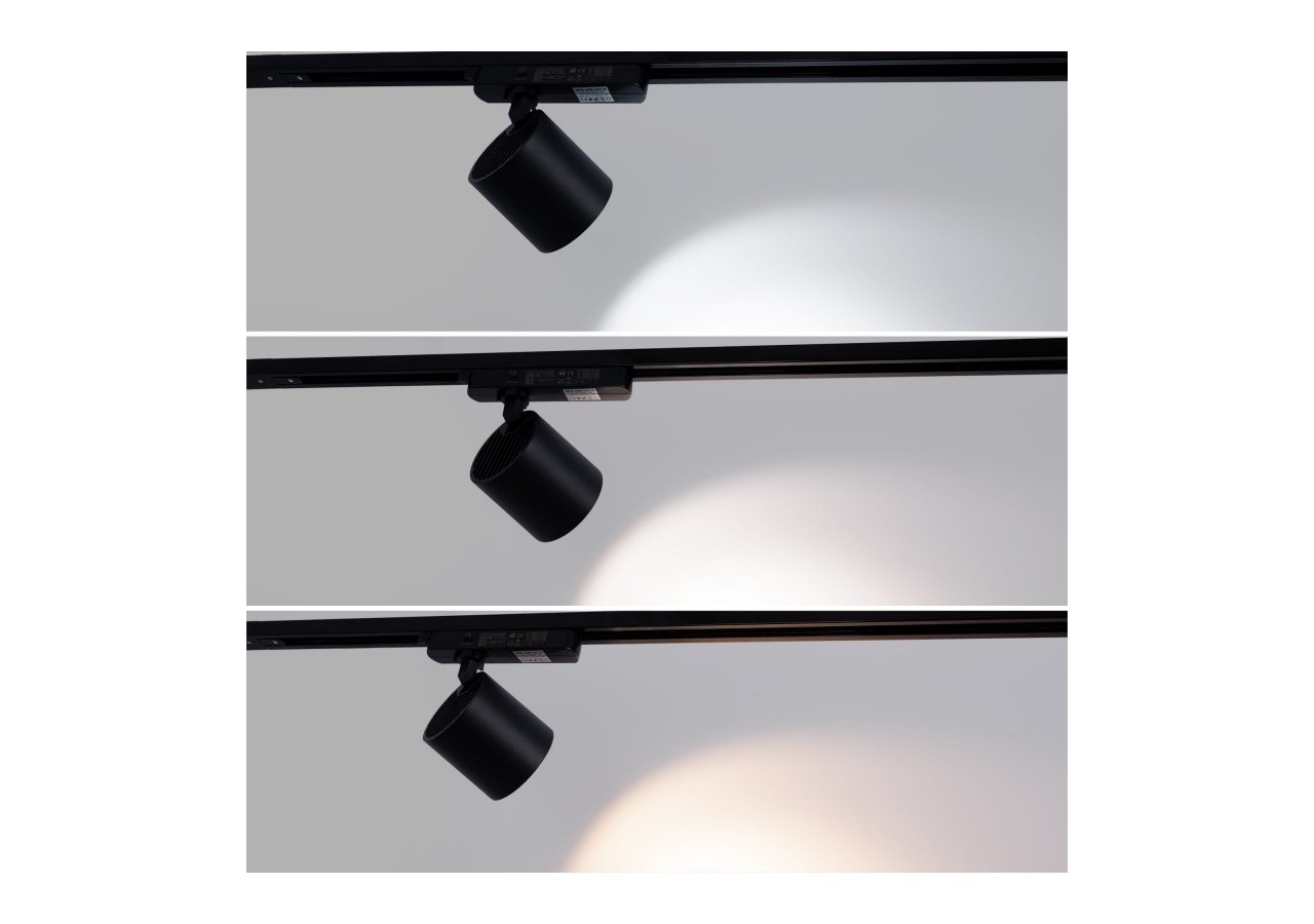 Projecteur LED sur rail monophasé CCT-40W-IRC 90-Noir - BPM-40W-CCT-N - Barcelona LED