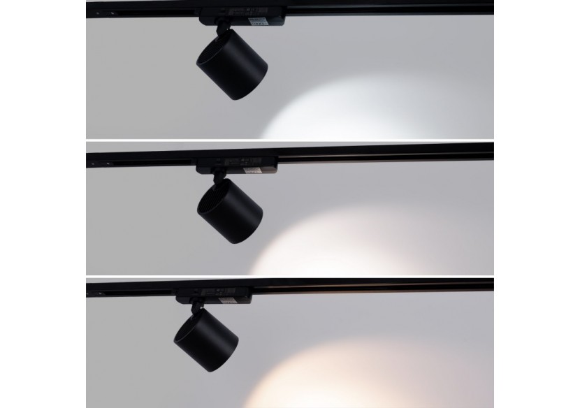 Projecteur LED sur rail monophasé CCT-40W-IRC 90-Noir - BPM-40W-CCT-N - Barcelona LED