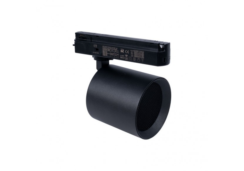 Projecteur LED sur rail monophasé CCT-40W-IRC 90-Noir - BPM-40W-CCT-N - Barcelona LED