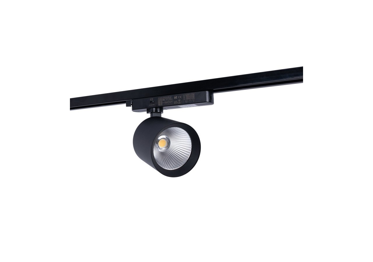 Projecteur LED sur rail monophasé CCT-40W-IRC 90-Noir - BPM-40W-CCT-N - Barcelona LED