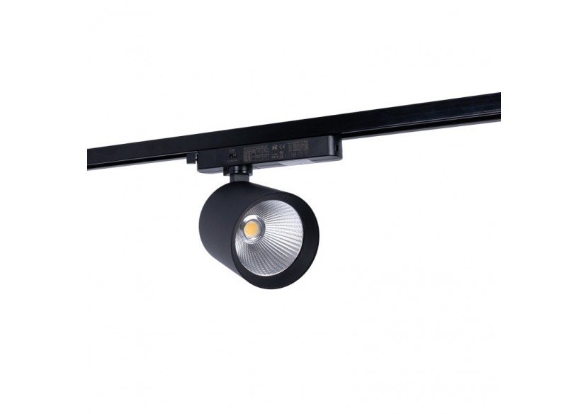 Projecteur LED sur rail monophasé CCT-40W-IRC 90-Noir - BPM-40W-CCT-N - Barcelona LED