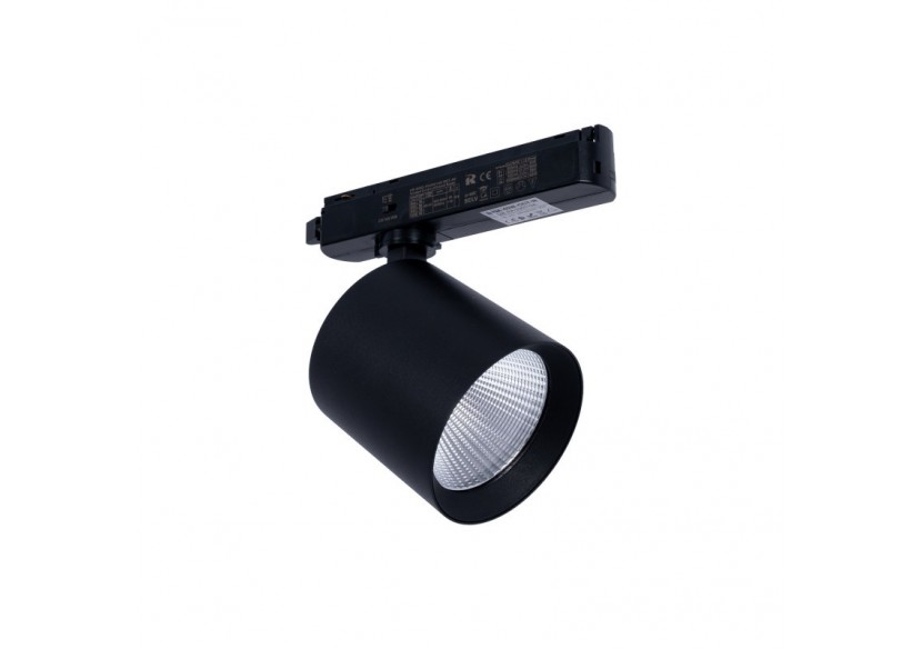 Projecteur LED sur rail monophasé CCT-40W-IRC 90-Noir - BPM-40W-CCT-N - Barcelona LED