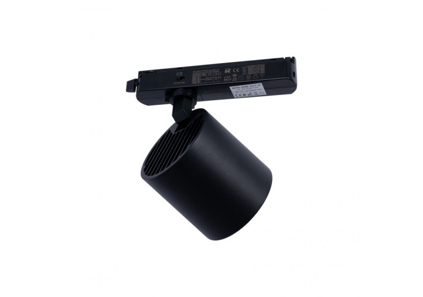 Projecteur LED sur rail monophasé CCT-40W-IRC 90-Noir - BPM-40W-CCT-N - Barcelona LED