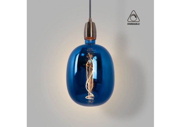 Ampoule décorative LED à filament avec teinte bleue-E27 T170-Dimmable-4W-4200K - BFD1-T170E27-AZM - Barcelona LED 2