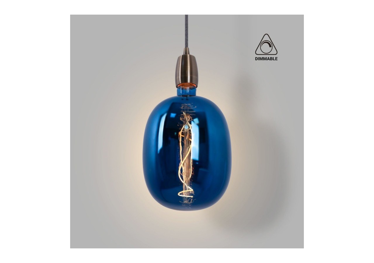 Ampoule décorative LED à filament avec teinte bleue-E27 T170-Dimmable-4W-4200K - BFD1-T170E27-AZM - Barcelona LED