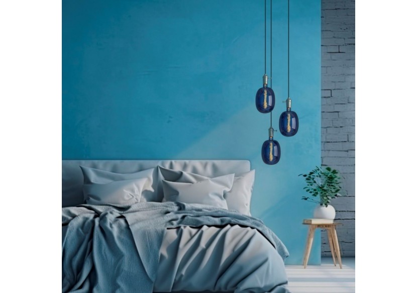 Ampoule décorative LED à filament avec teinte bleue-E27 T170-Dimmable-4W-4200K - BFD1-T170E27-AZM - Barcelona LED