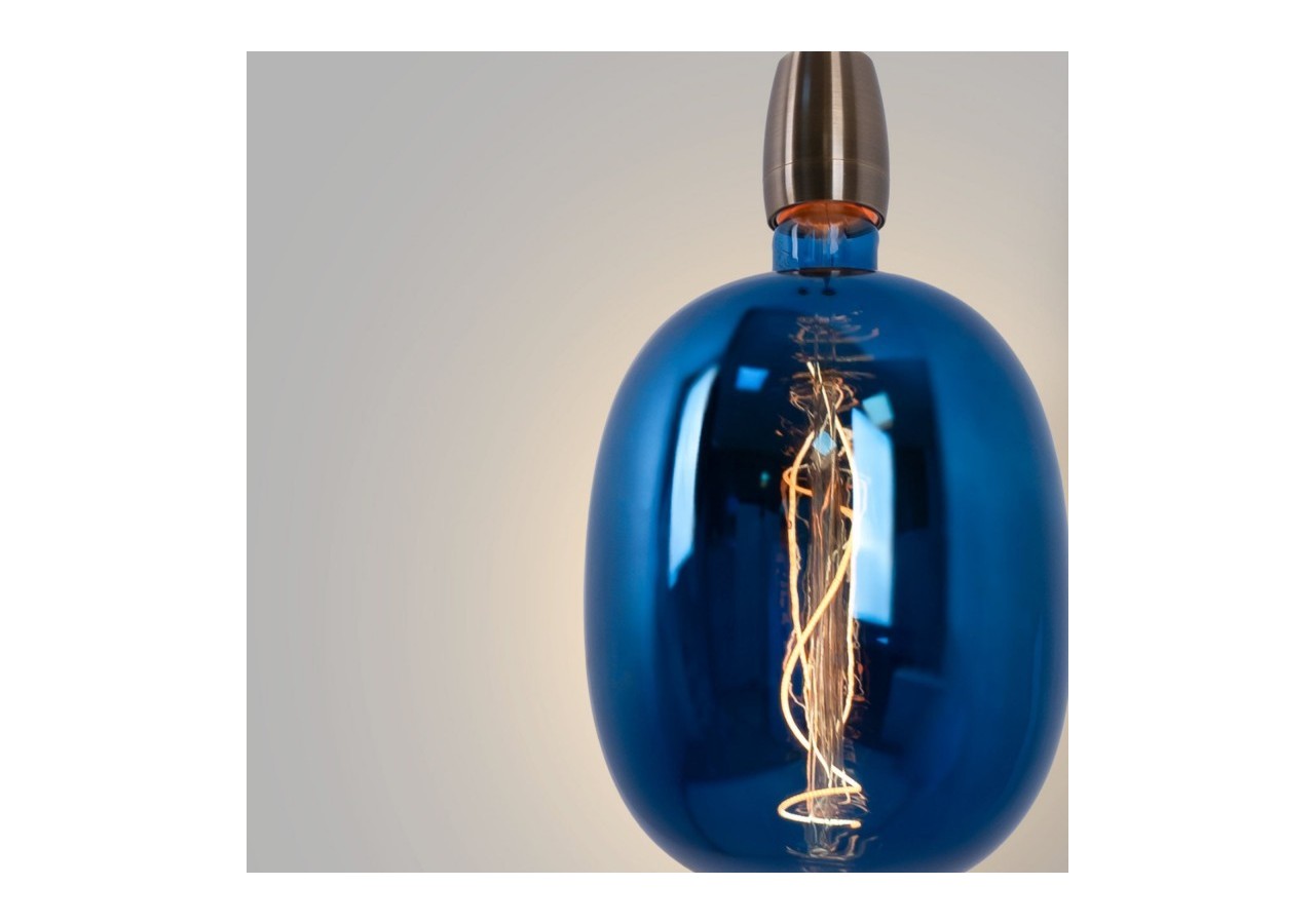 Ampoule décorative LED à filament avec teinte bleue-E27 T170-Dimmable-4W-4200K - BFD1-T170E27-AZM - Barcelona LED