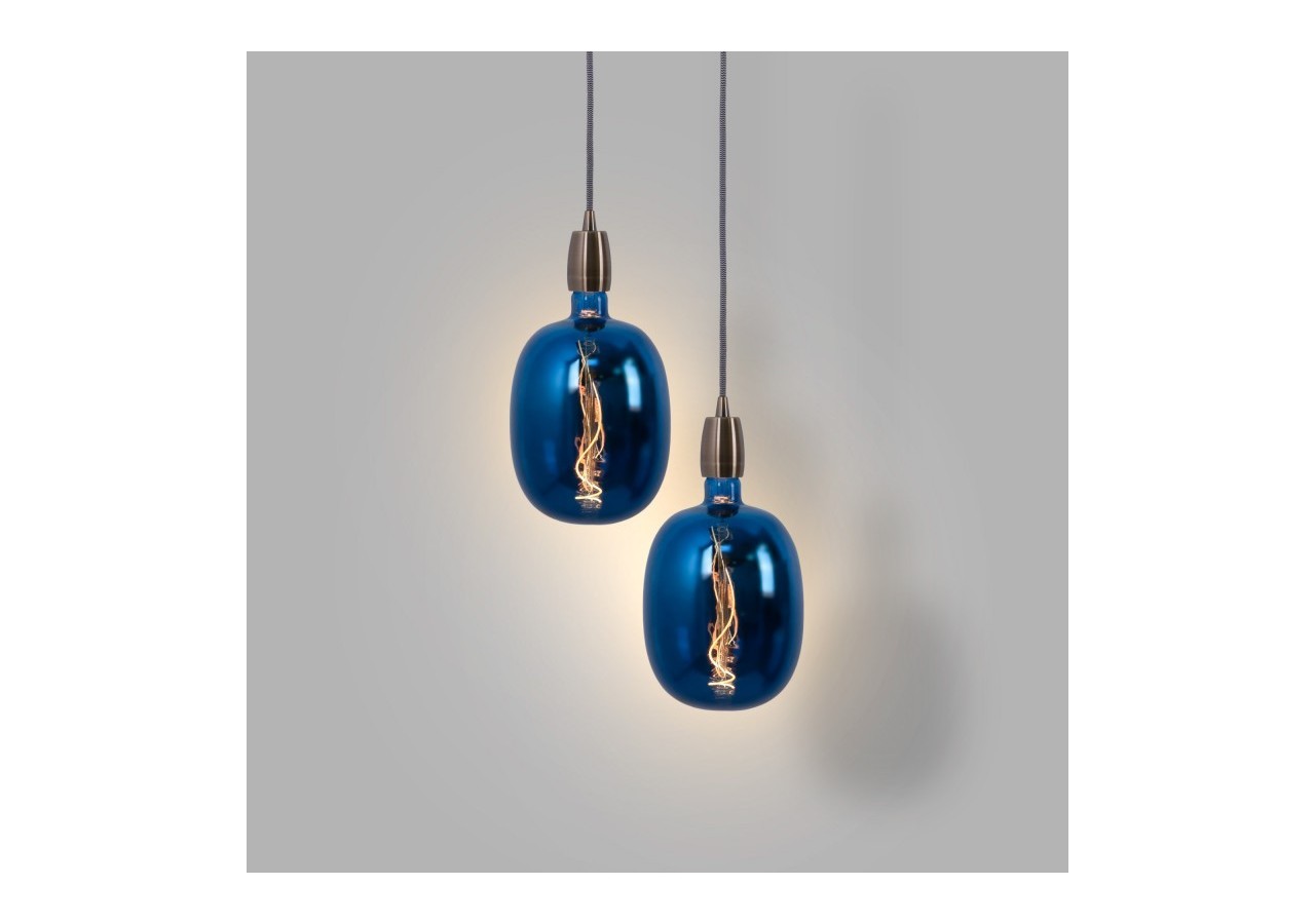 Ampoule décorative LED à filament avec teinte bleue-E27 T170-Dimmable-4W-4200K - BFD1-T170E27-AZM - Barcelona LED