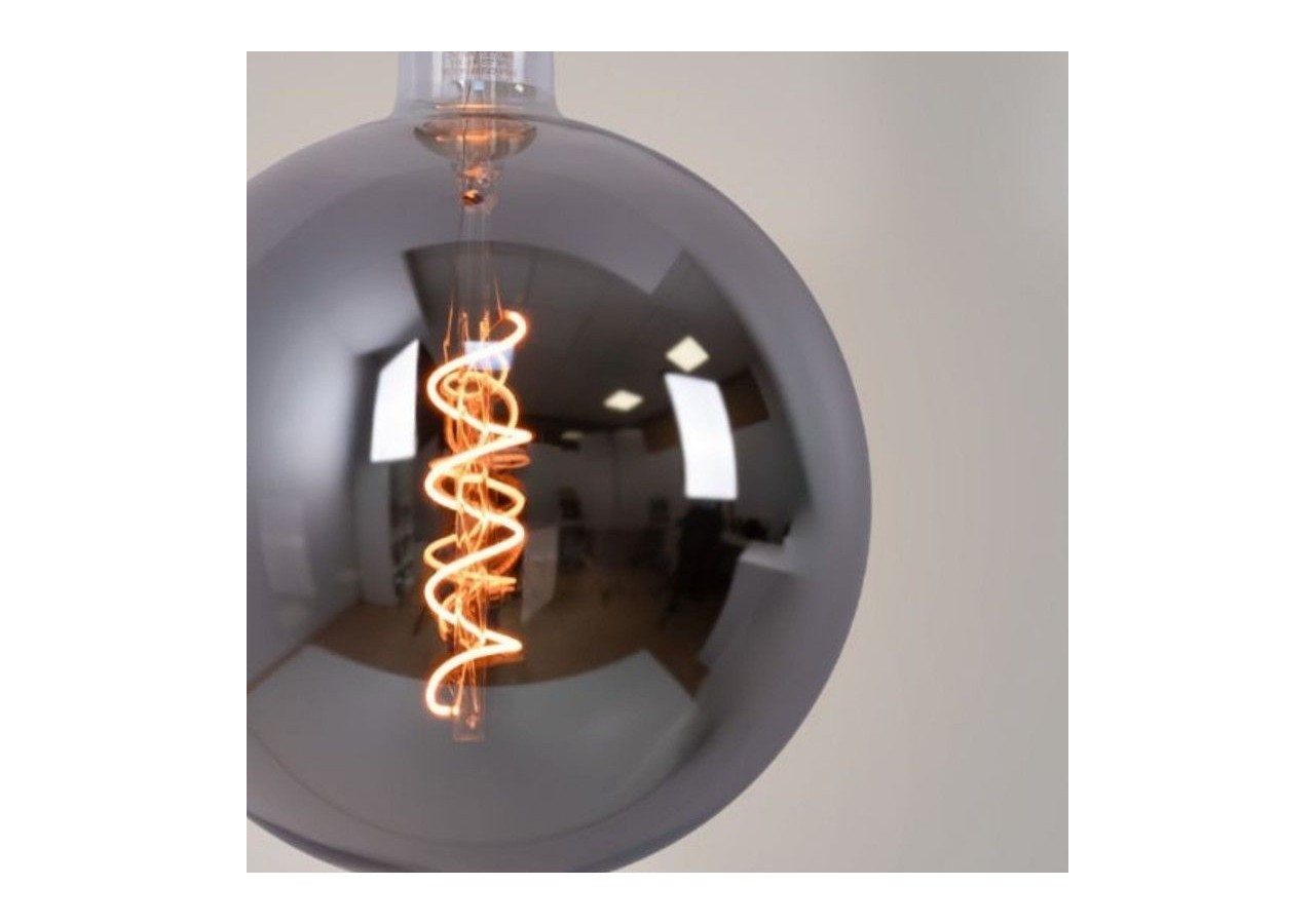 Ampoule décorative globe à filament avec teinte fumée "Smoky" E27 G200-4W-1800K - BFD1-G200E27-AHUM - Barcelona LED