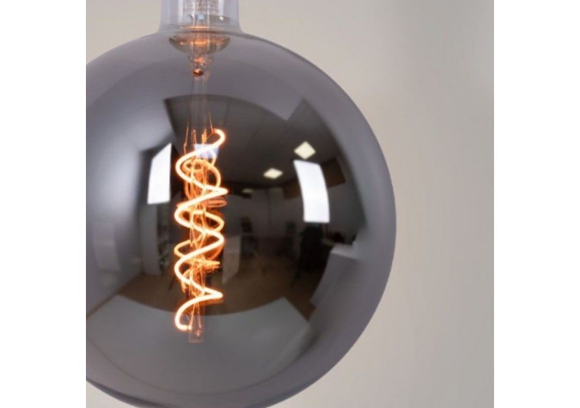 Ampoule décorative globe à filament avec teinte fumée "Smoky" E27 G200-4W-1800K - BFD1-G200E27-AHUM - Barcelona LED