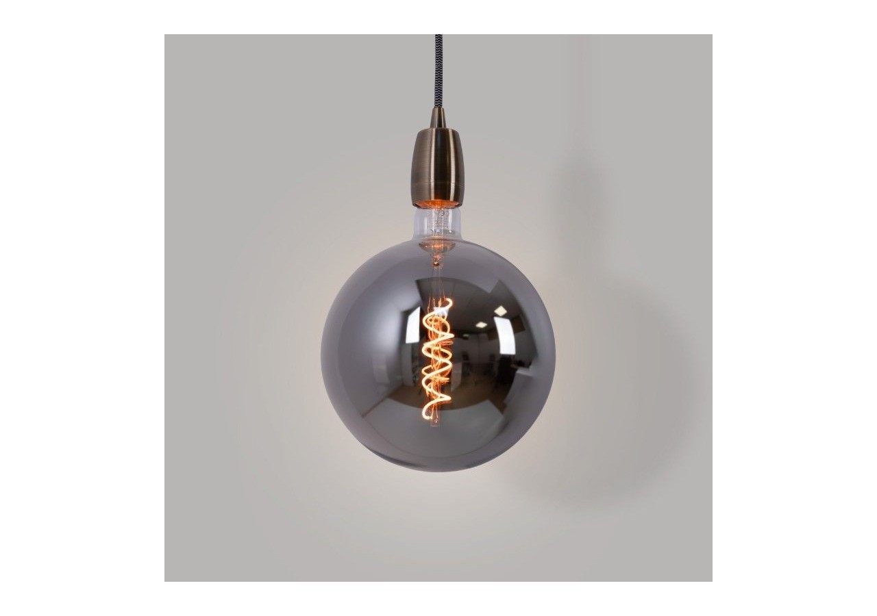 Ampoule décorative globe à filament avec teinte fumée "Smoky" E27 G200-4W-1800K - BFD1-G200E27-AHUM - Barcelona LED