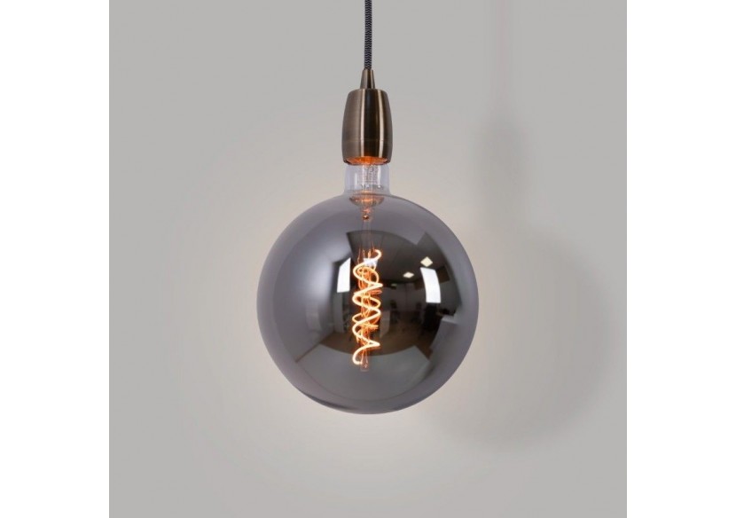 Ampoule décorative globe à filament avec teinte fumée "Smoky" E27 G200-4W-1800K - BFD1-G200E27-AHUM - Barcelona LED