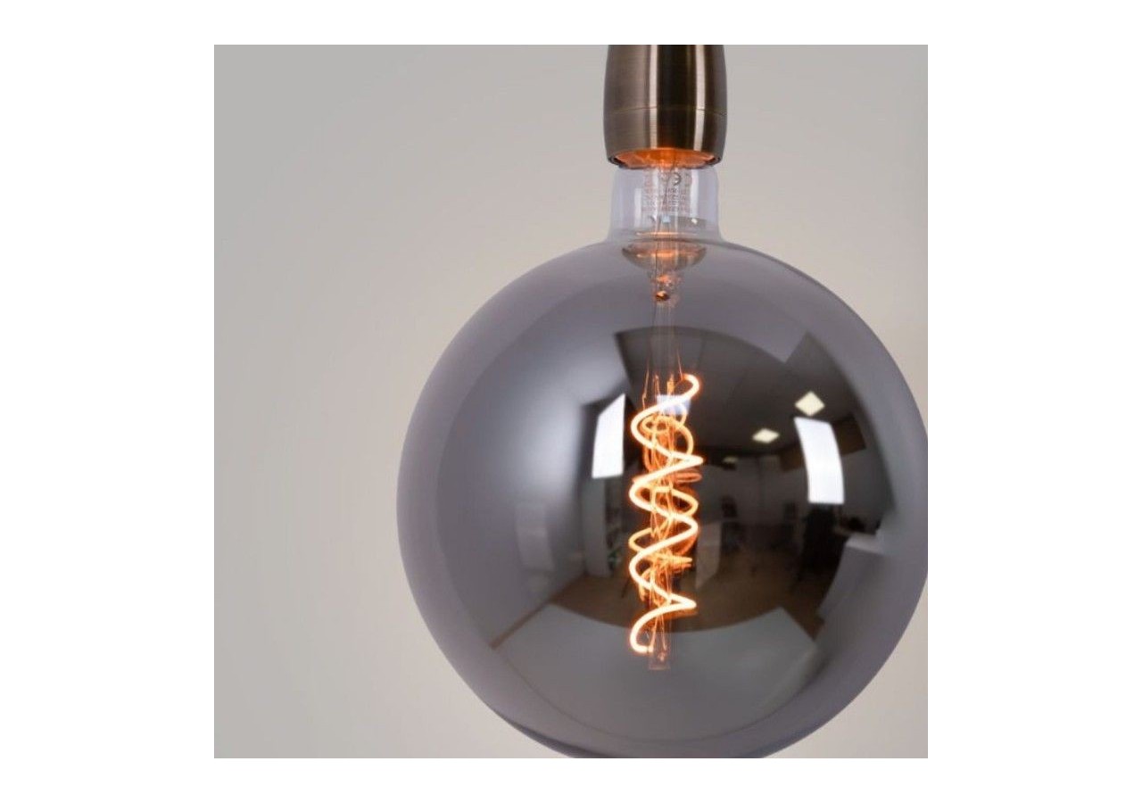 Ampoule décorative globe à filament avec teinte fumée "Smoky" E27 G200-4W-1800K - BFD1-G200E27-AHUM - Barcelona LED