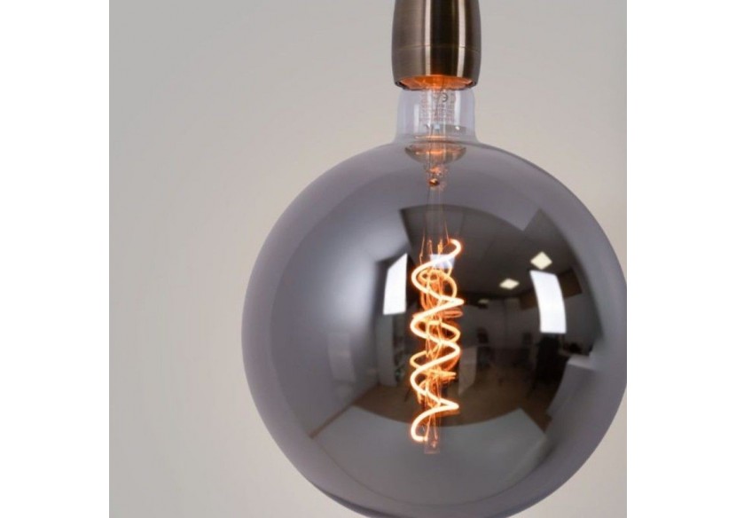 Ampoule décorative globe à filament avec teinte fumée "Smoky" E27 G200-4W-1800K - BFD1-G200E27-AHUM - Barcelona LED
