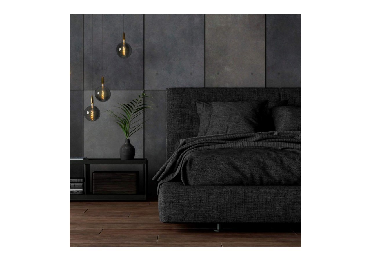 Ampoule décorative globe à filament avec teinte fumée "Smoky" E27 G200-4W-1800K - BFD1-G200E27-AHUM - Barcelona LED