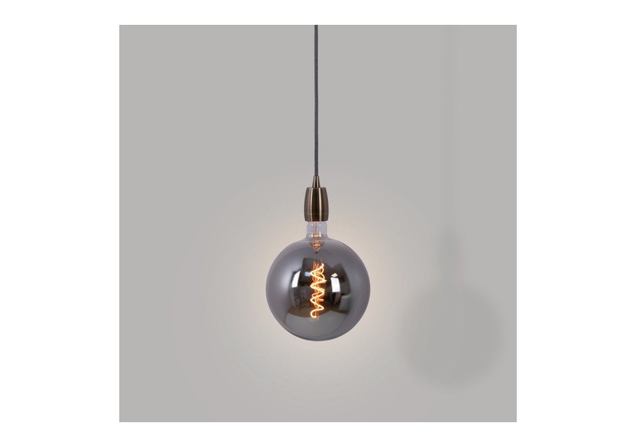 Ampoule décorative globe à filament avec teinte fumée "Smoky" E27 G200-4W-1800K - BFD1-G200E27-AHUM - Barcelona LED