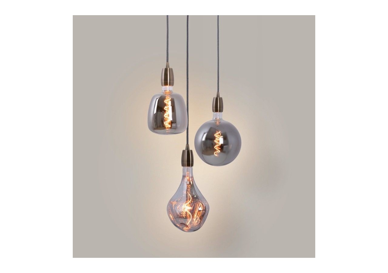 Ampoule décorative globe à filament avec teinte fumée "Smoky" E27 G200-4W-1800K - BFD1-G200E27-AHUM - Barcelona LED
