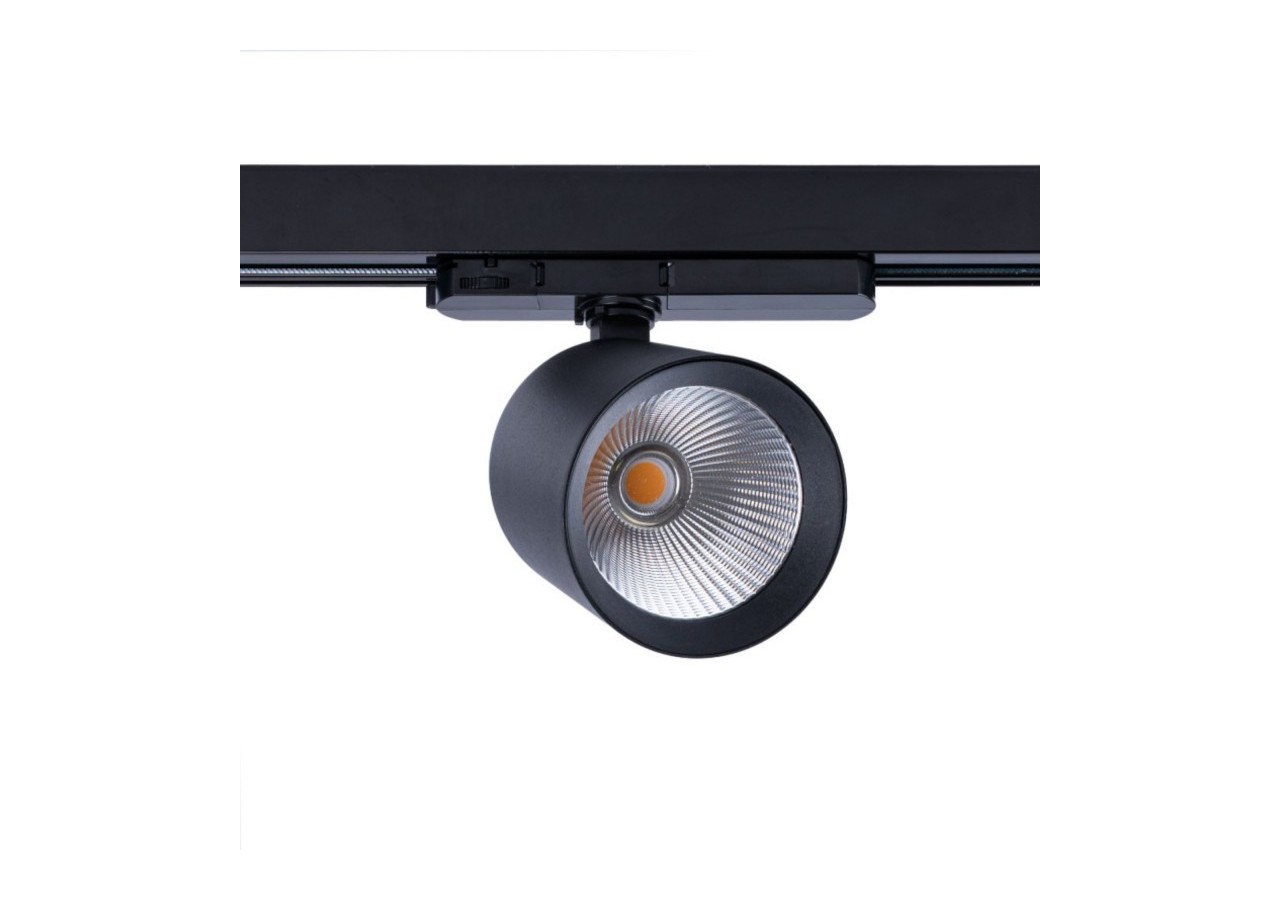 Projecteur LED sur rail triphasé 4000K-40W-IRC 95-Driver Philips Xitanium-Noir - BPT-40WCRI-BN-N - Barcelona LED