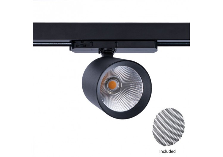 Projecteur LED sur rail triphasé 4000K-40W-IRC 95-Driver Philips Xitanium-Noir - BPT-40WCRI-BN-N - Barcelona LED 2